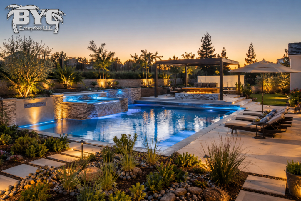 Luxury Twilight Pool Retreat