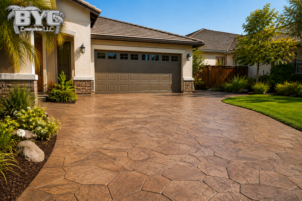 Stamped Driveway